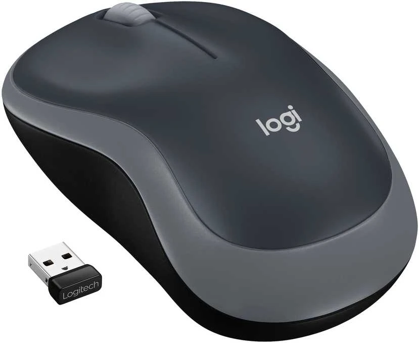 Bevielė pelė Logitech M185 pilka