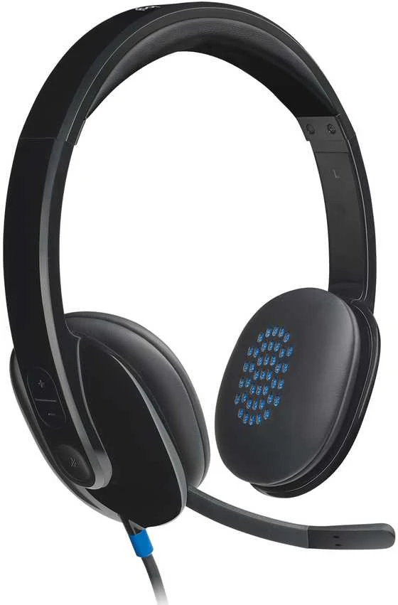 Universalios Ausinės Logitech H540 su USB jungtimi ir triukšmą slopinančiu mikrofonu
