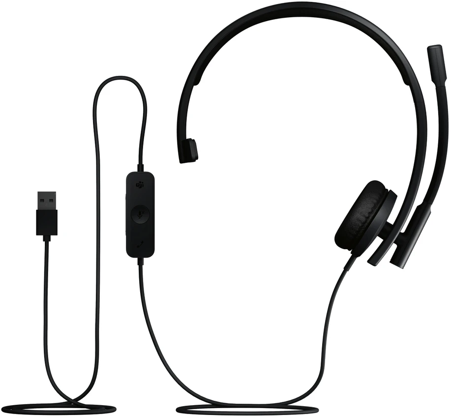 Logitech H570e Mono MS Teams Ausinės su laidu USB-A, Juodas
