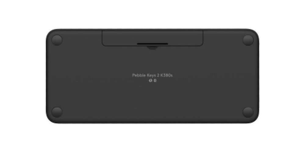 Belaidė klaviatūra Logitech PEBBLE KEYS 2 K380S, Grafito spalvos, Išdėstymas: US tarptautinis (Qwerty)