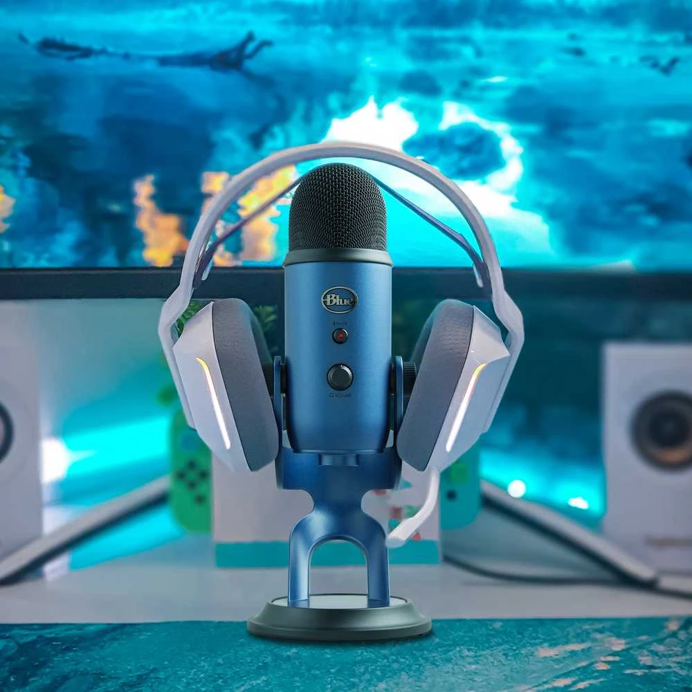 Blue Mėlyna Mikrofonas Mėlyna Yeti USB - Mėlyna spalva