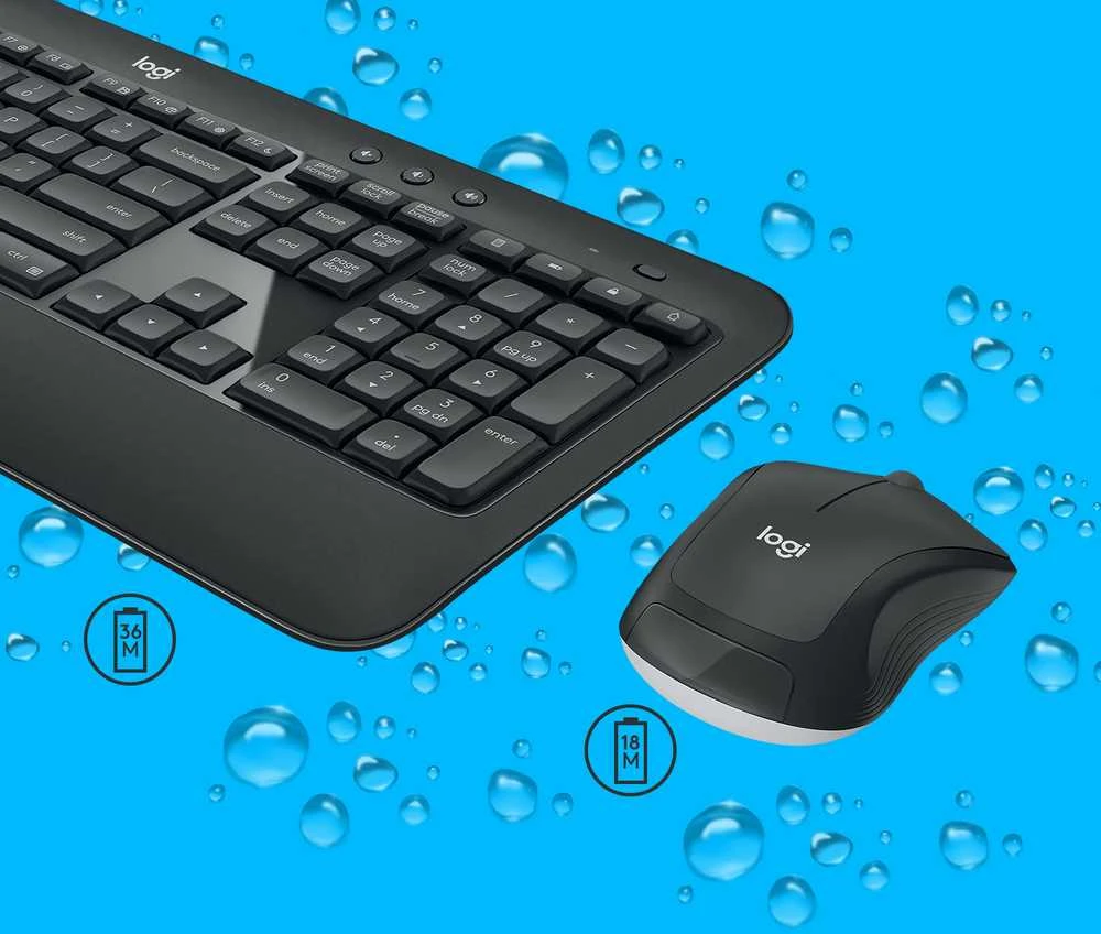 Belaidis pelės ir klaviatūros rinkinys Logitech MK540 Advanced, išdėstymas: US tarptautinis (Qwerty)