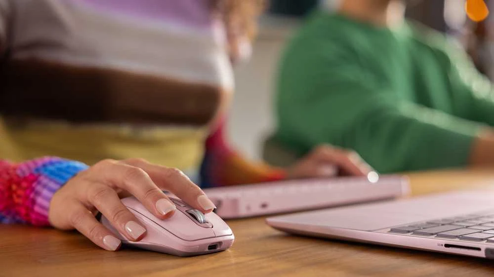 Belaidė pelė Logitech MX Anywhere 3S, rožinės spalvos