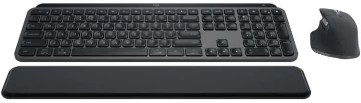 Belaidė šviečianti klaviatūra Logitech MX Keys S PLUS, Grafito spalvos su atrama delnams