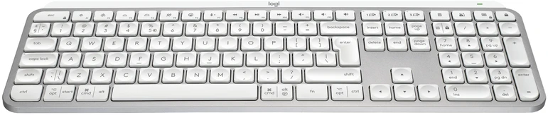 Logitech MX Keys S Belaidė klaviatūra, RF belaidė+Bluetooth, Illuminated, US Int, Pale Pilkas
