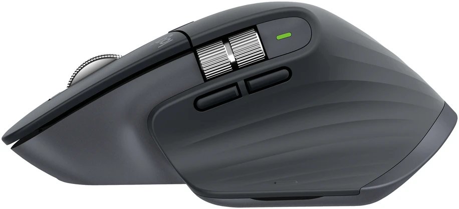Logitech MX Master 3S Belaidė pelė RF belaidė + Bluetooth, 8000 DPI, Graphite