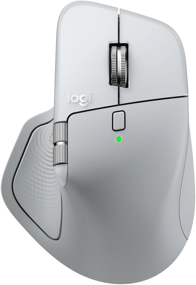 Logitech MX Master 4 for MAC Belaidė pelė RF belaidė + Bluetooth, 8000 DPI, Baltas Sidabrinis