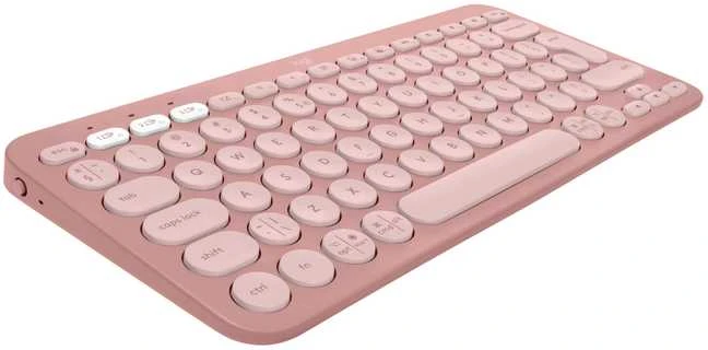Klaviatūra ir pelė Logitech Pebble 2 Combo for Mac, rožinės spalvos
