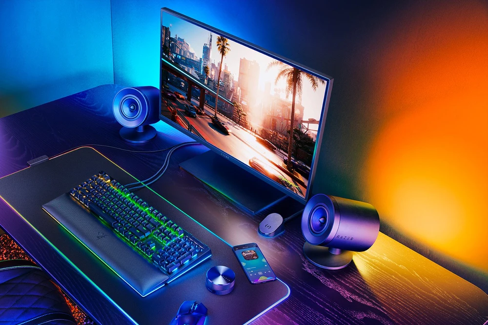 Kompiuterio kolonėlės Razer | Gaming Speakers | Nommo V2 Pro - 2.1 | Bluetooth | Belaidė jungtis | Juodas