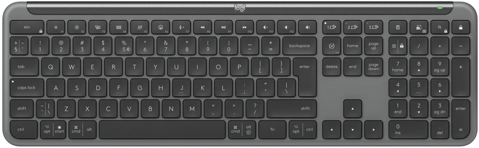 Logitech Signature Slim Combo MK950 verslui Belaidė klaviatūra + Pelė, US Int, Graphite