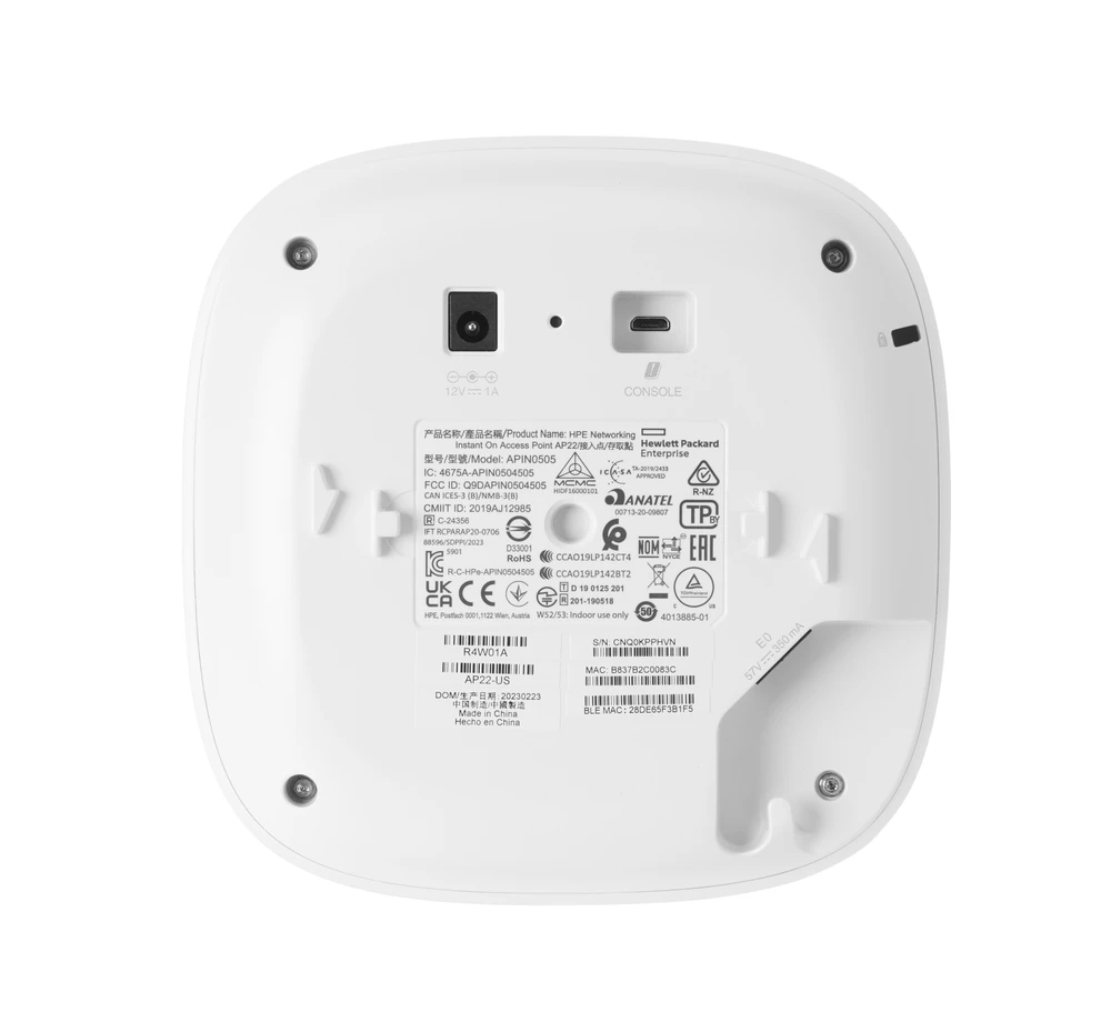Maršrutizatorius Hewlett Packard (HP) Aruba Instant On AP22 (RW) 2x2 Wi-Fi 6 Indoor Access Point