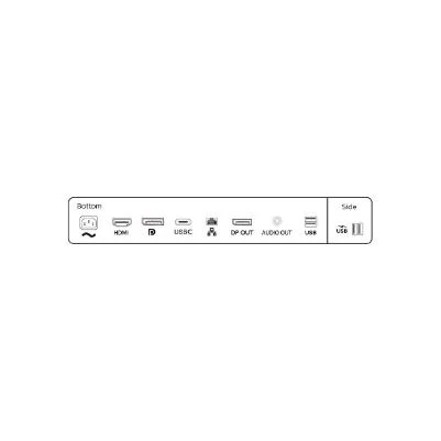 Monitorius Philips 243B1/00 23,8", Juodos spalvos
