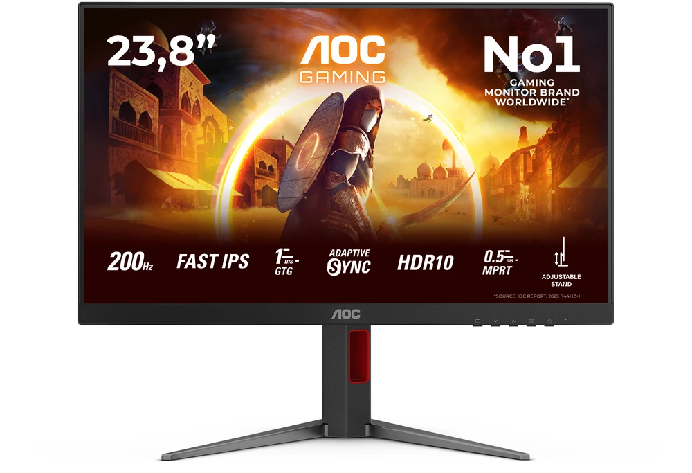 Žaidimų monitorius AOC 24G4HA | 23,8 col. | HDR 10 | Fast IPS | 1920x1080 | 200 Hz