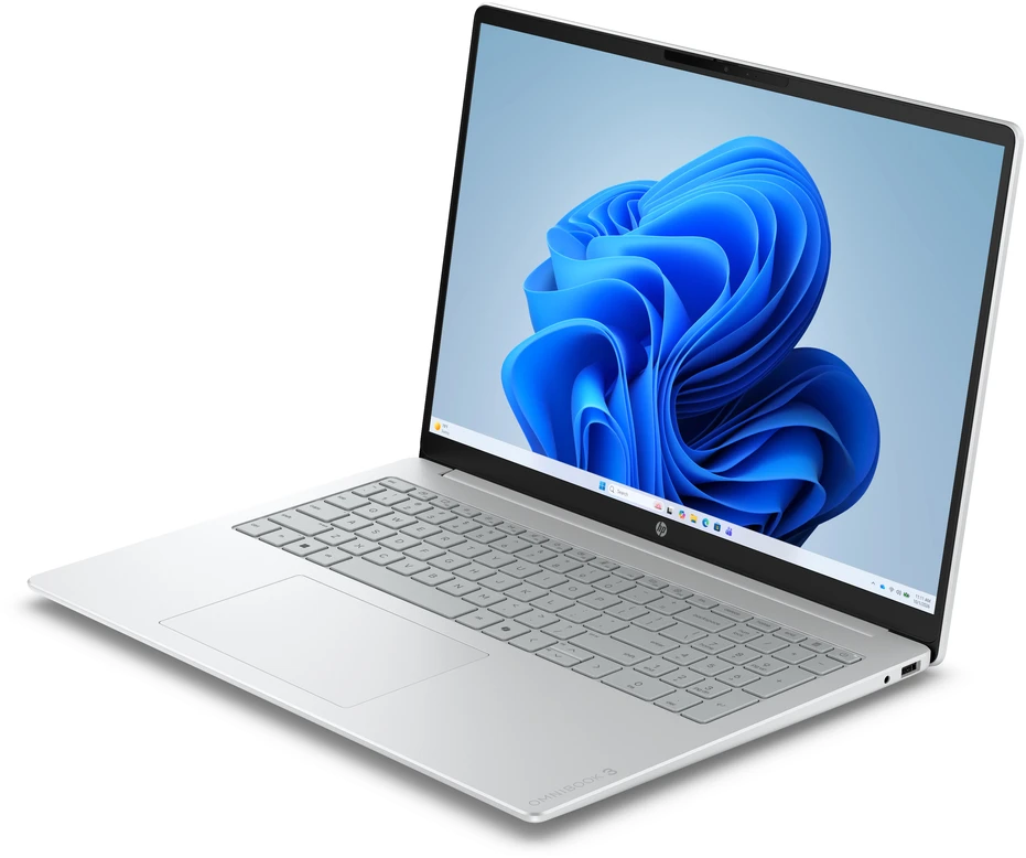 Nešiojamas kompiuteris HP OmniBook 3 16-by0005nyx - Ryzen 5 130, 16GB, 512GB, 16.0 2K (1920x1200), Glacier Sidabrinis FF, Not Included 45W AC Adapteris, Win 11 Home, 1 metai