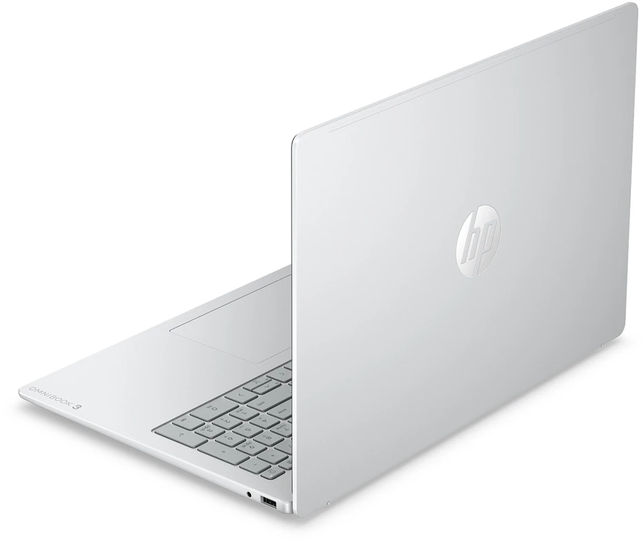 Nešiojamas kompiuteris HP OmniBook 3 16-by0005nyx - Ryzen 5 130, 16GB, 512GB, 16.0 2K (1920x1200), Glacier Sidabrinis FF, Not Included 45W AC Adapteris, Win 11 Home, 1 metai