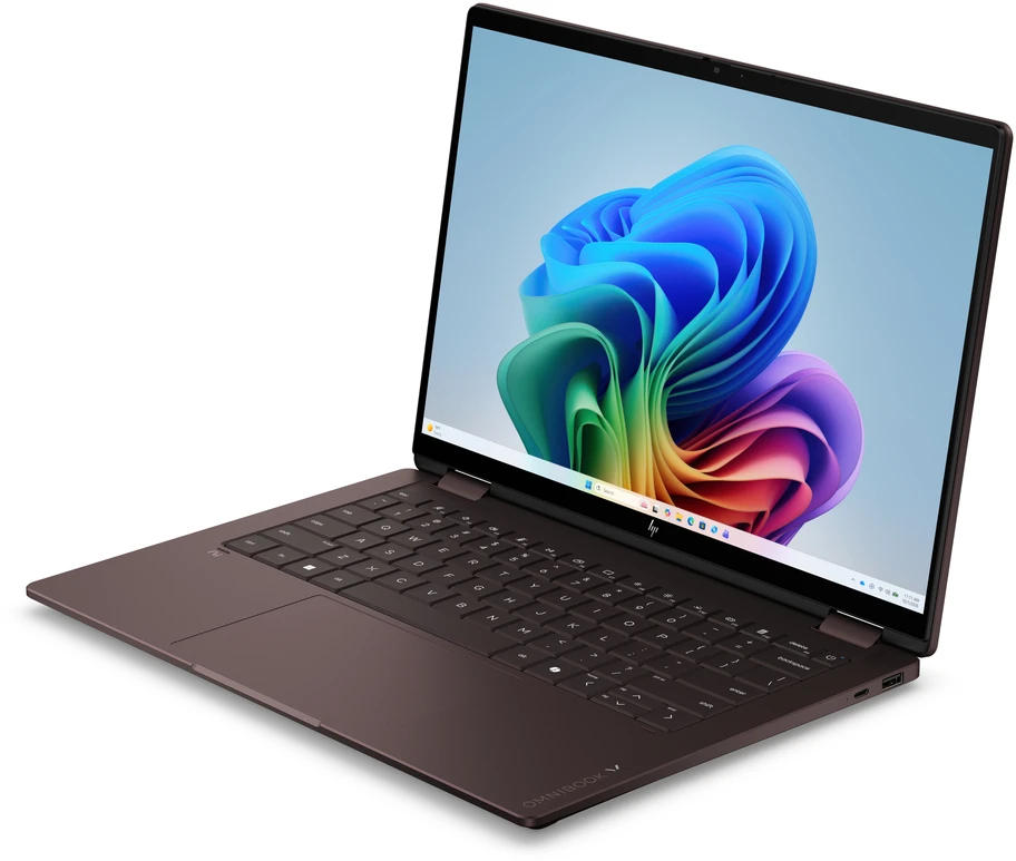 Nešiojamas kompiuteris Hewlett Packard (HP) HP OmniBook X Flip AI x360 Ryzen AI 7 450 14inch 2K Touch 32GB LPDDR5X 512GB PCIe AMD Radeon 860M Graphics W11H WARR 1/1/0 EURO