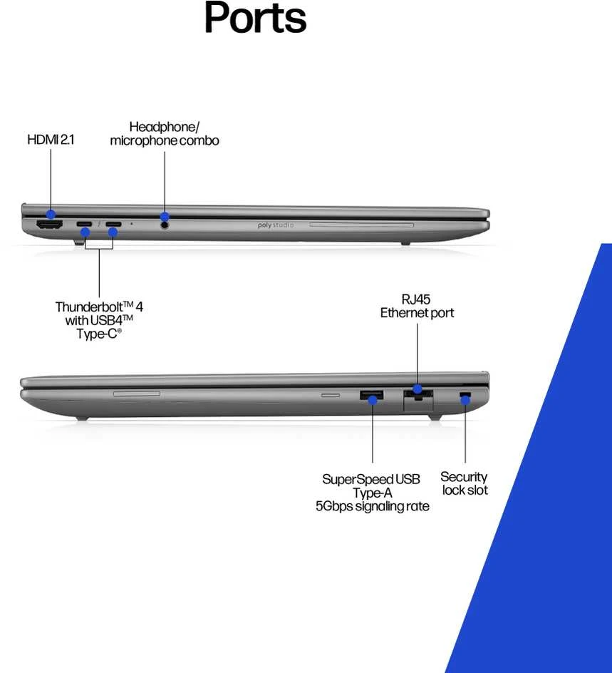 Nešiojamas kompiuteris HP ZBook 8 G1i 14 - Ultra 7-255H, 32GB, 1TB SSD, NVIDIA RTX 500 Ada 4GB, 14 WUXGA 400-nit AG, 5MP IR cam, WWAN-ready, Smartcard, FPR, US backlit klaviatūra, 77Wh, Win 11 Pro, 3 metai