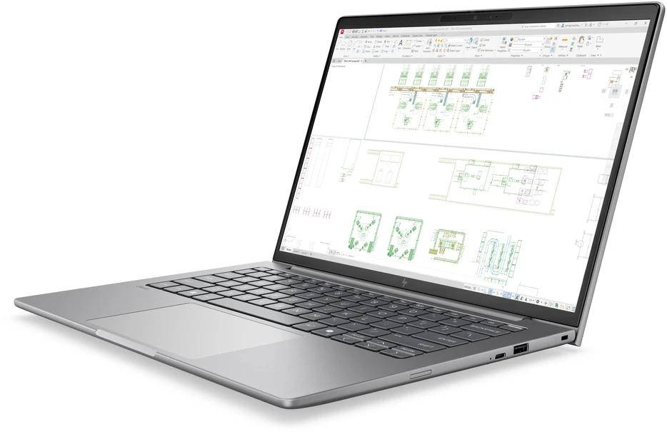 Nešiojamas kompiuteris HP ZBook 8 G2i 14 - Ultra 7-356H, 32GB, 1TB SSD, 14 WUXGA 400-nit AG, RTX PRO 500 Blackwell 6GB, 5MP IR kamera, WWAN-ready, Smartcard, FPR, Nordic apšviesta klaviatūra, 77Wh, Meteor Sidabrinis, Win 11 Pro, 3 metai