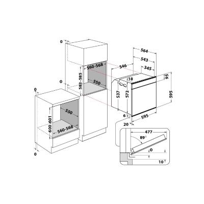 Orkaitė Whirlpool W7 OM4 4S1 P BL | Varle.lt
