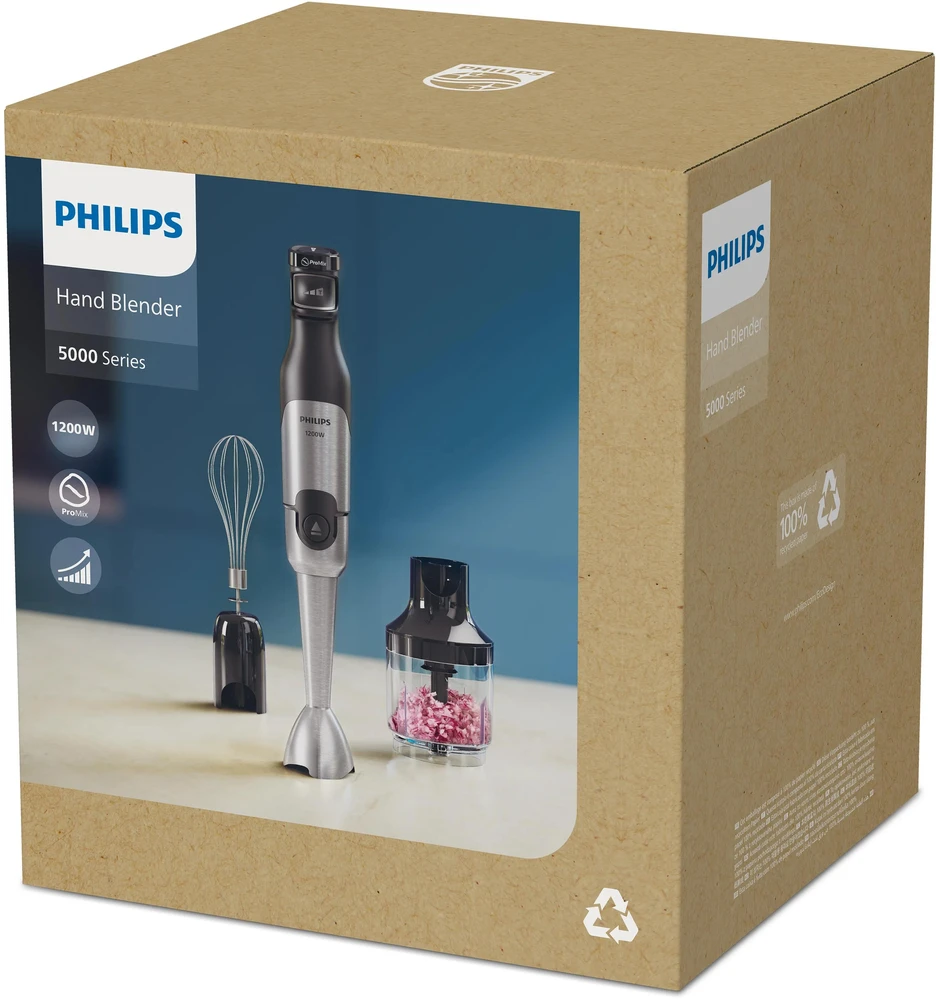 Philips 5000 serija Rankinis maišytuvas HR2683/00, 1200 W