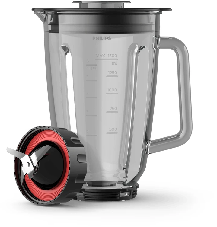Philips Maišytuvas | HR3030/00 | Stalviršis | 1200 W | Stiklainio medžiaga Stiklas | Stiklainio talpa 2 L | Ledo smulkinimas | Juodas