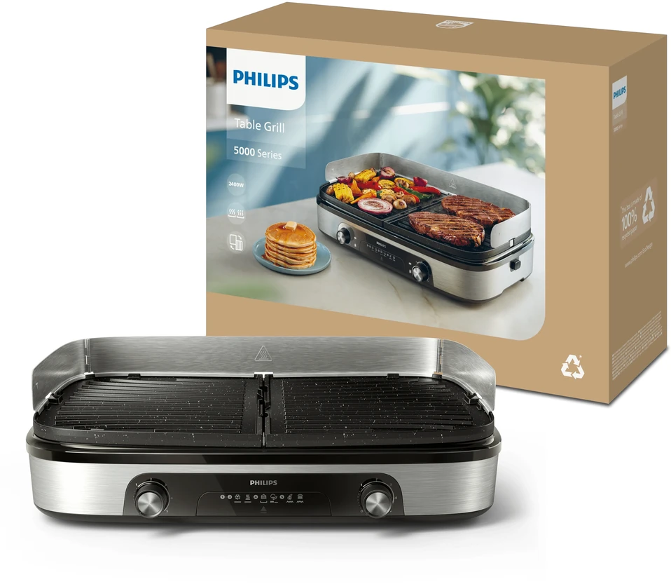 Philips 6000 serijos kontaktinis grilis HD6222/90