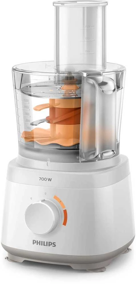 Philips Daily Collection Kompaktiškas virtuvinis kombainas HR7320/00 700 W 19 funkcijų 2 viename diskas Dubenyje