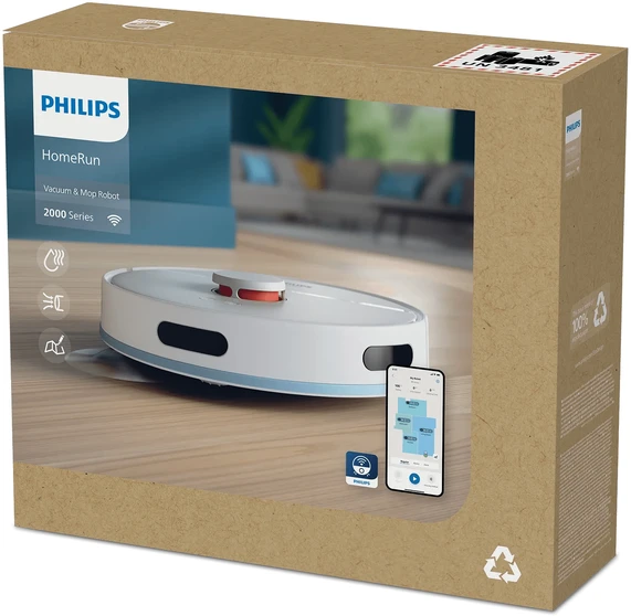 Philips HomeRun 2000 Series Aqua Wet and dry cleaning robot XU2000/15