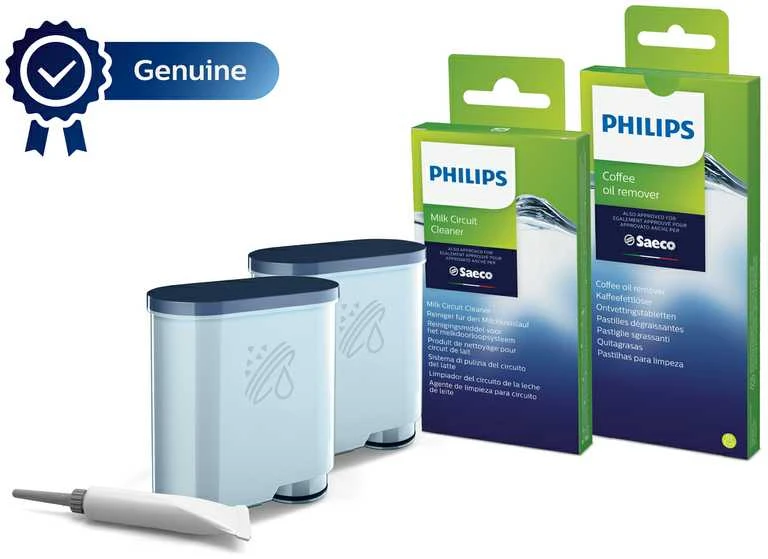 „Philips“ priežiūros rinkinys CA6707/10 Tas pats kaip CA6707/00 Bendros apsaugos rinkinys 2 x „AquaClean“ filtrai ir riebalai, 6 x pienas