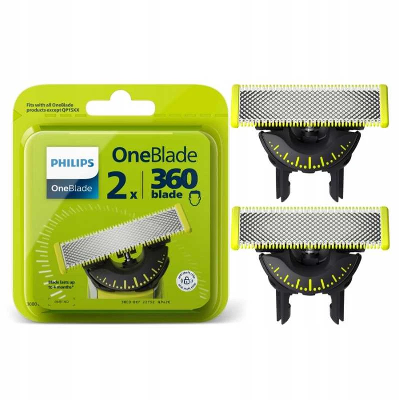Atsarginiai peiliukai Philips QP420/50, Žalios spalvos