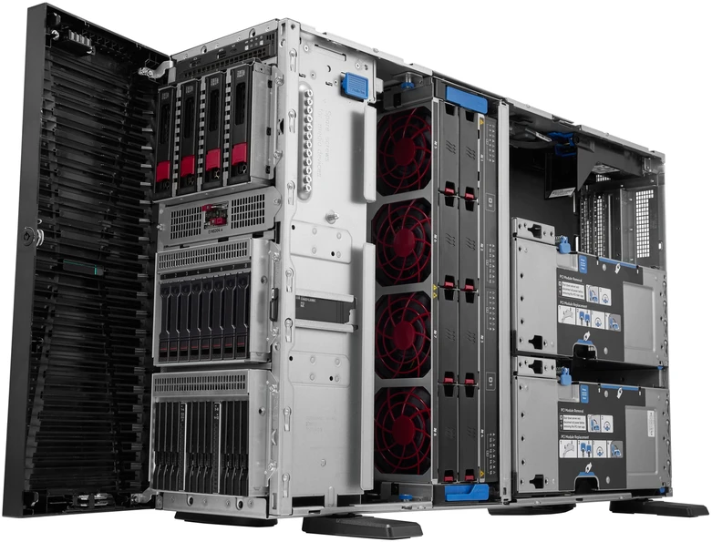 Procesorius Hewlett Packard (HP) HPE ProLiant Compute ML350 Gen12 6505P 12c 1P 1x32GB-R 4LFF MR408i-o 2x4TB HDD 2x1000W PS EU Server