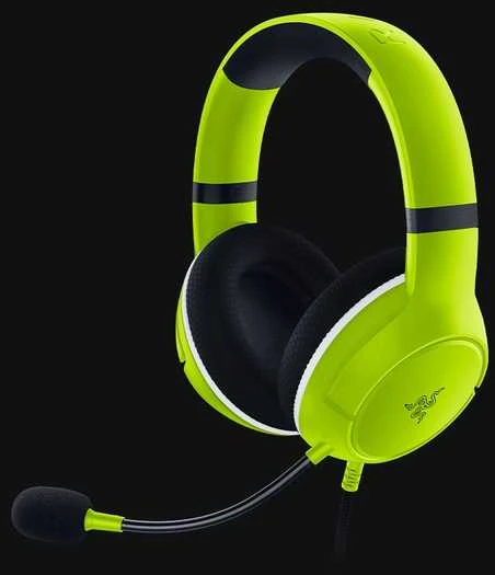 Razer Ausinės Žaidimams / skirta  Xbox, su mikrofonu, Lime, su laidu
