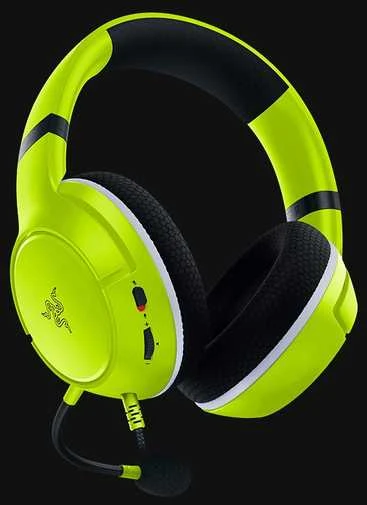 Razer Ausinės Žaidimams / skirta  Xbox, su mikrofonu, Lime, su laidu