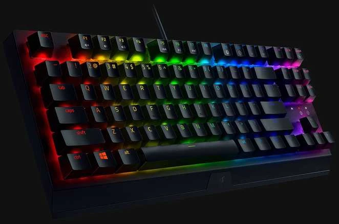 Kompaktiška Žaidimų klaviatūra Razer BlackWidow V3 Tenkeyless, Yellow Switch, US išdėstymas