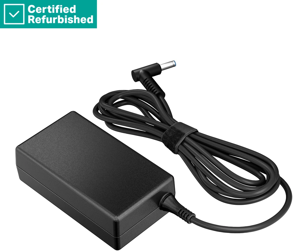 Hewlett Packard (HP) RENEW GOLD HP 65W Smart AC Power Adapteris Notebook Charger 4.5mm barrel tip w/ 7.4mm dongle / fits HP 200-series, ProBook 400/600-series, EliteBook 700/800-series (Atnaujinta)