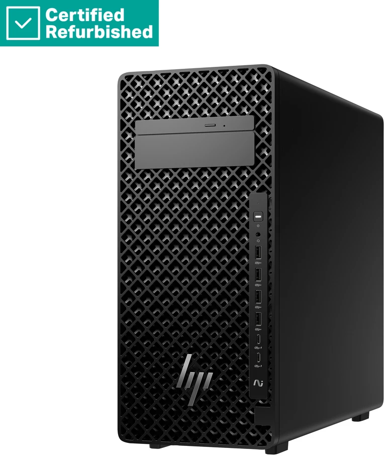 Hewlett Packard (HP) RENEW Sidabrinis HP Z2 G1i Workstation Tower - Ultra 7-265K, 32GB, 1TB SSD, Nordic keyboard, USB Mouse, Win 11 Pro, 1 metai (Atnaujinta)