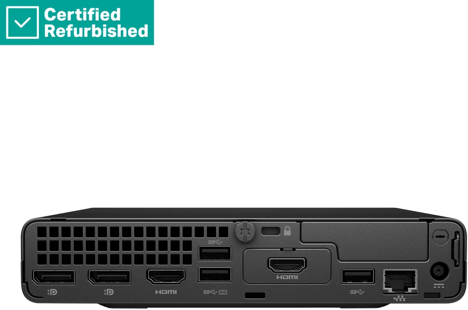 Stacionarus kompiuteris Hewlett Packard (HP) RENEW GOLD HP Pro 400 G9 Mini - i5-14500T, 16GB, 512GB SSD, HDMI, USB Mouse, Win 11 Pro, 1 metai