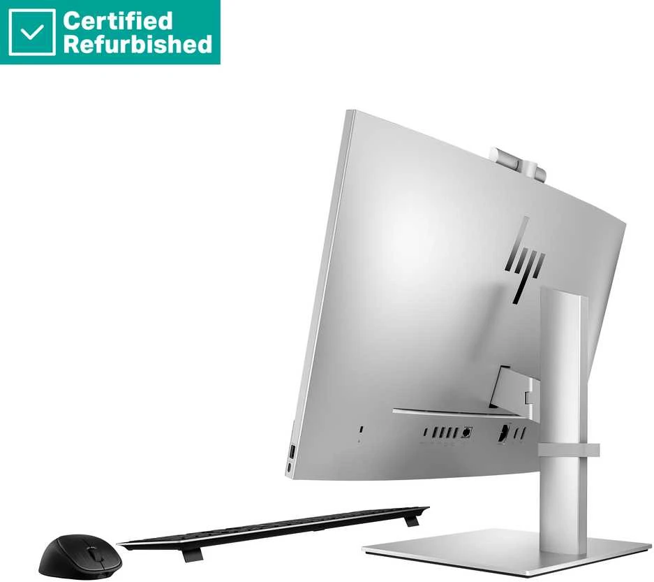 HP Elite 840 G9 AIO galinis vaizdas su periferija
