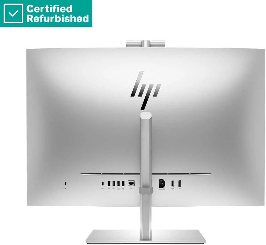 Hewlett Packard (HP) RENEW Sidabrinis HP Elite 870 G9 AIO All-In-One 27 - i9-14900, 64GB, 2TB SSD, 27 QHD Non-Touch AG, Height Adjustable, USB Mouse, Win 11 Pro, 1 metai (Atnaujinta)