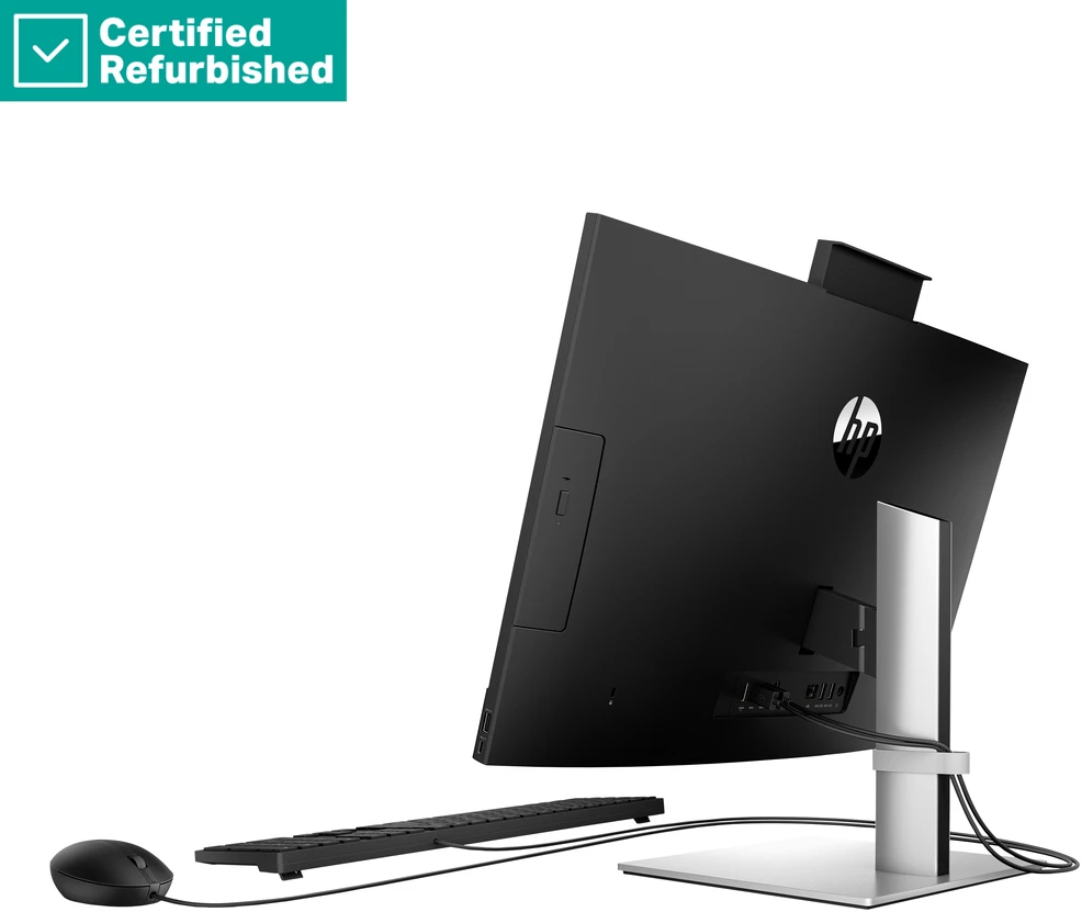Stacionarus kompiuteris Hewlett Packard (HP) RENEW Sidabrinis HP Pro 440 G9 AIO All-In-One - i7-13700T, 16GB, 1TB SSD, 23.8 FHD Non-Touch AG, Height Adjustable, USB Mouse, Win 11 Pro, 1 metai