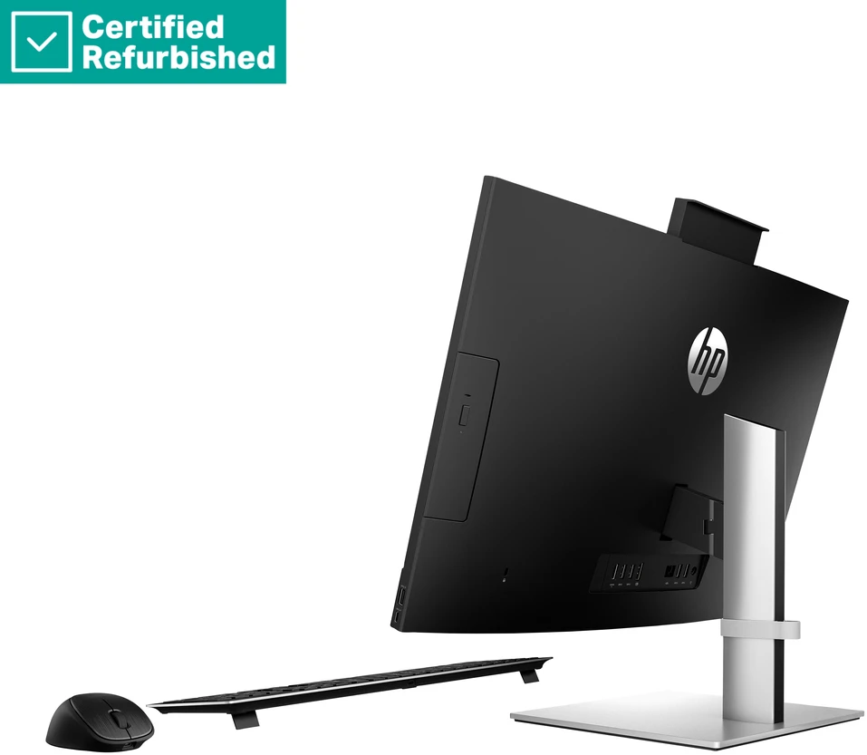 Hewlett Packard (HP) RENEW Sidabrinis HP Pro 440 G9 AIO All-In-One - i5-13500T, 16GB, 256GB SSD, 23.8 FHD Touch AG, Height Adjustable, No Mouse, Win 11 Pro, 1 metai (Atnaujinta)