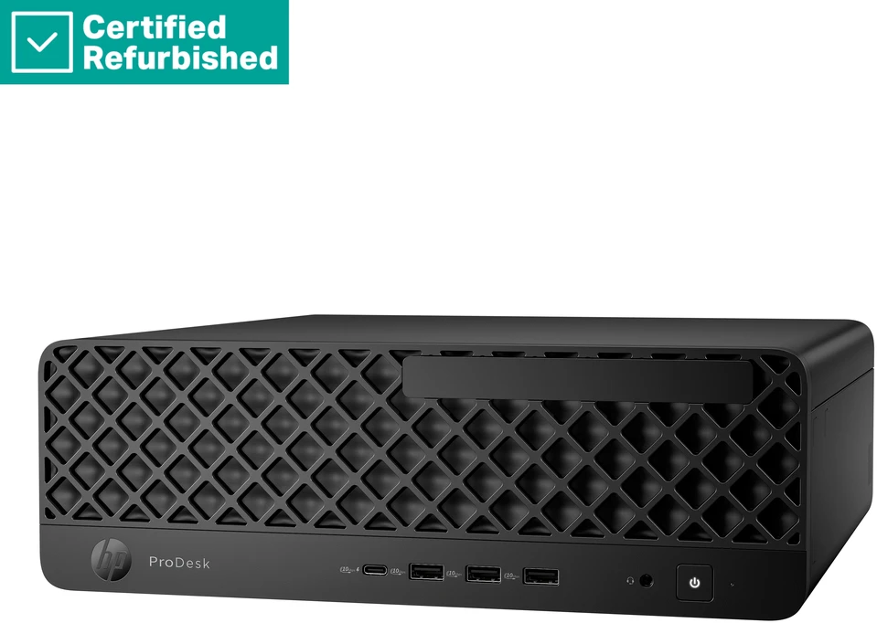 Stacionarus kompiuteris Hewlett Packard (HP) RENEW Sidabrinis HP ProDesk 4 G1i SFF - Ultra 5-225, 16GB, 512GB SSD, USB Mouse, Win 11 Pro, 1 metai