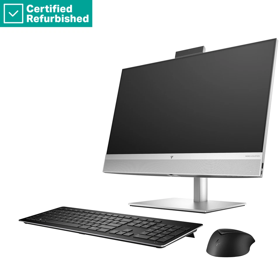 Stacionarus kompiuteris Hewlett Packard (HP) RENEW Sidabrinis HP Elite 840 G9 AIO All-In-One 24 - i7-14700, 16GB, 1TB SSD, 23.8 FHD Non-Touch AG, FPR, Height Adjustable, DOS, 1 metai
