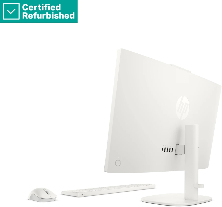 Stacionarus kompiuteris Hewlett Packard (HP) RENEW GOLD HP ProStudio 2 G2i AIO All-in-One 24 - i5-120U, 16GB, 512GB SSD, 23.8 FHD Non-Touch AG, Fixed Stand, USB Mouse, Ceramic Baltas, Win 11 Pro, 1 metai