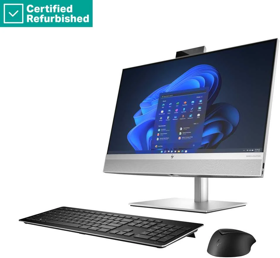HP Elite 840 G9 AIO kompiuteris su klaviatūra ir pele