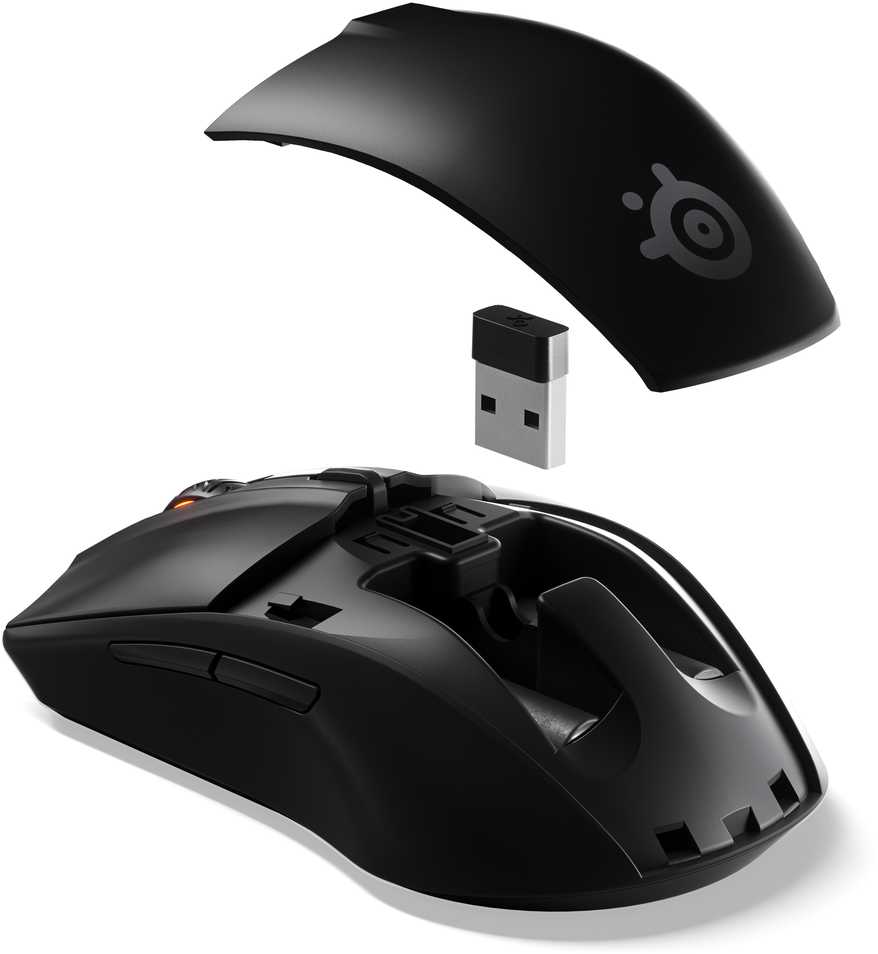 Žaidimų pelė SteelSeries su laidu Rival 3, Juodos spalvos
