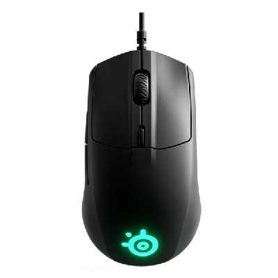 Žaidimų pelė SteelSeries su laidu Rival 3, Juodos spalvos