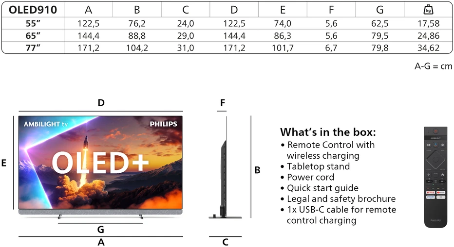 Televizorius PHILIPS OLED 55OLED910/12