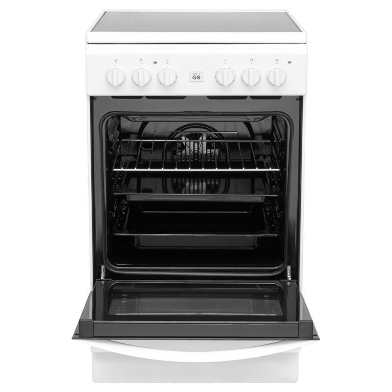Viryklė INDESIT | Cooker | IS67V8CHW/E | Hob type Vitroceramic | Oven type Electric | Baltas | Plotis 60 cm | Grilling | Gylis 60 cm | 69 L
