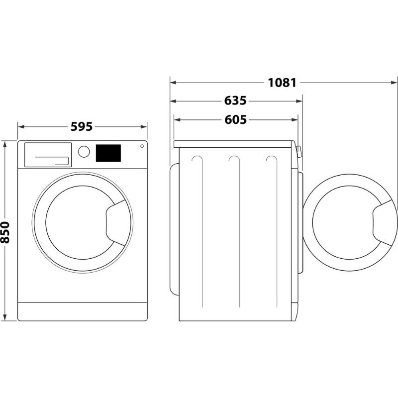 WHIRLPOOL Skalbimo mašina - Džiovintuvas FFWDB 976258 BV EE, E energetinė klasė, 9kg - 7kg, 1600 aps./min., Gylis 60,5 cm, Inverterinis variklis, Garų atnaujinimas